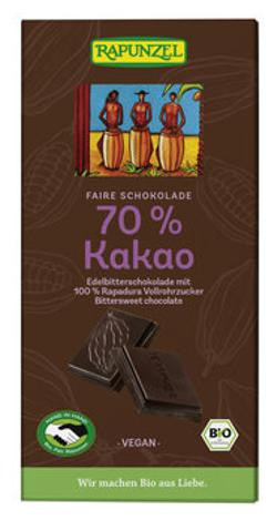 Produktfoto zu Edelbitter Schokolade, 70% Kakao