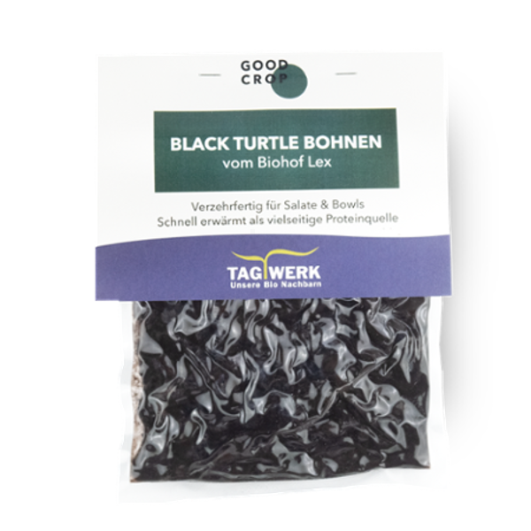 Produktfoto zu Black Turtle Bohnen ready-to-eat 200g