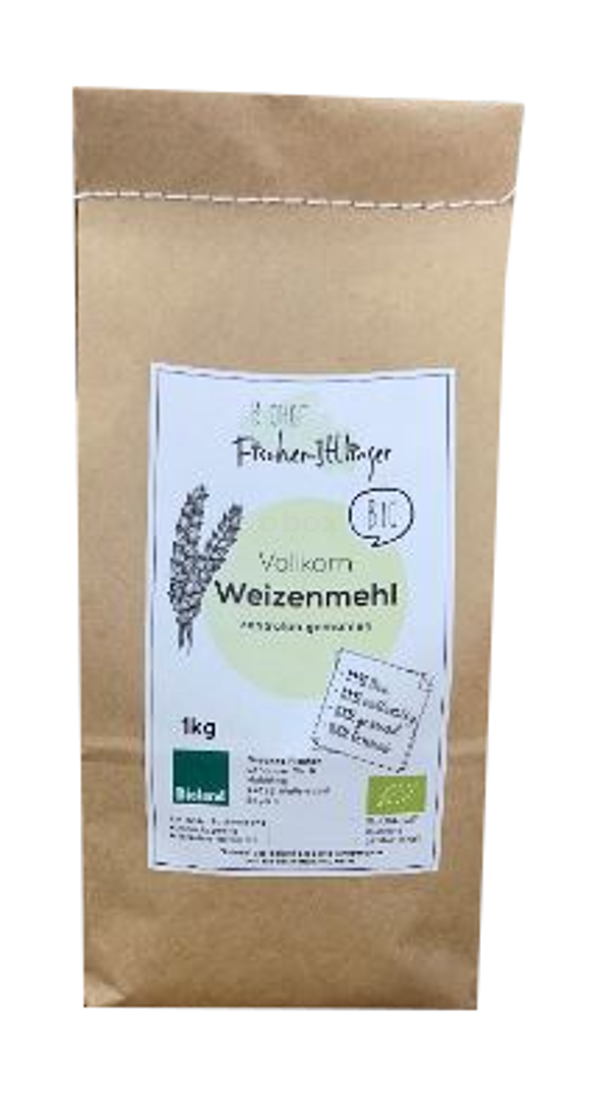 Produktfoto zu Weizenvollkornmehl 1kg