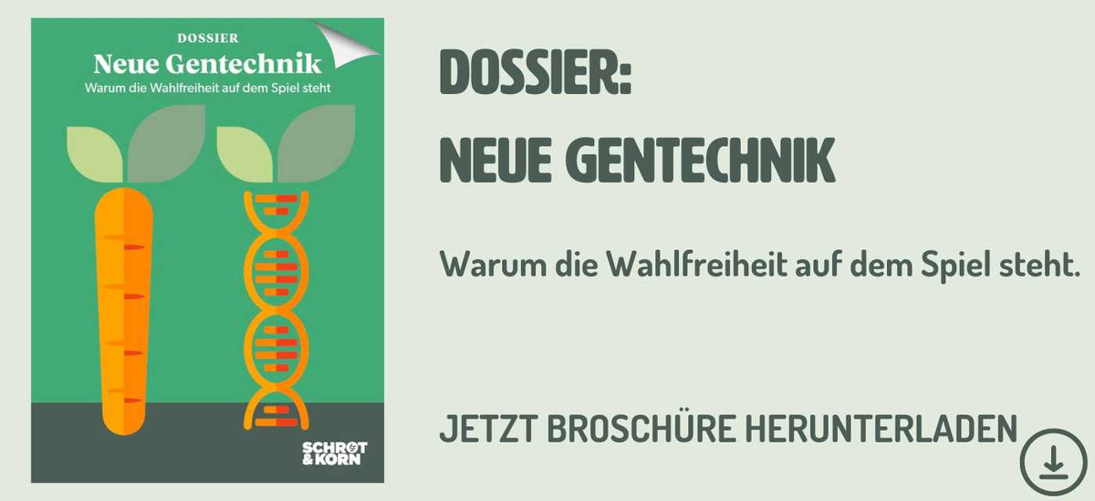 Dossier Gentechnik jetzt herunterladen