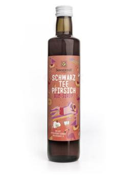 Produktfoto zu Schwarztee Pfirsich Sirup,0,5l