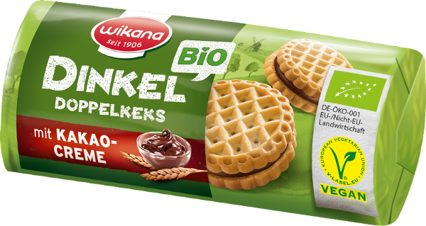 Produktfoto zu Doppelkeks Dinkel mit Kakaocreme