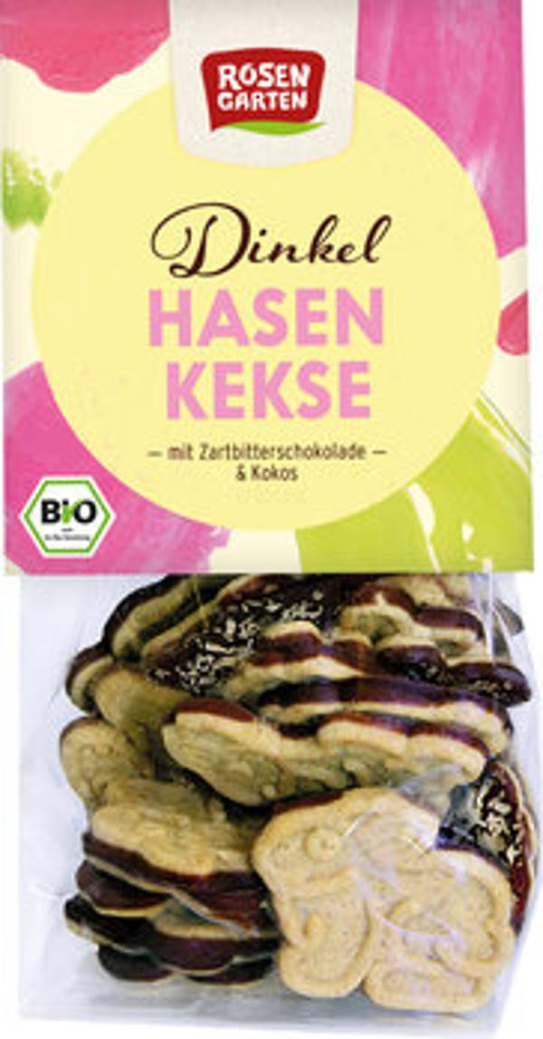 Produktfoto zu Zartbitter-Dinkel-Osterhasen-Kekse mit Kokosraspeln