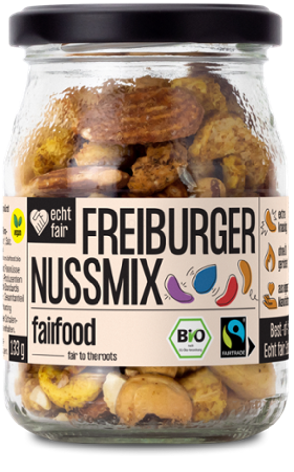 Produktfoto zu Fairer Nussmix, geröstet & bunt gewürzt