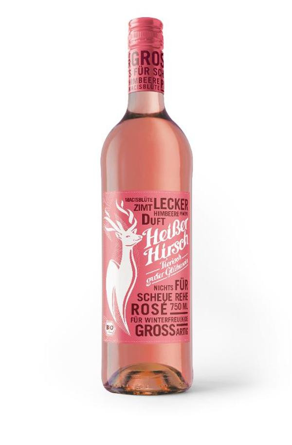 Produktfoto zu Glühwein Heißer Hirsch rose 0,75l