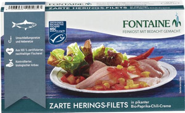 Produktfoto zu Heringsfilets in Paprika-Chilicreme 200g