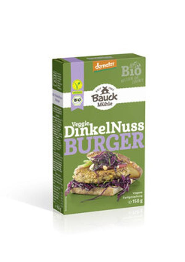 Produktfoto zu Dinkel Nuss Burger, vegan