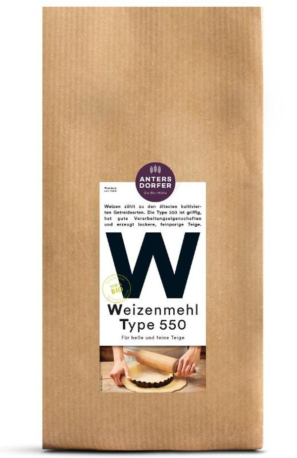 Produktfoto zu Weizenmehl 2,5kg Type 550