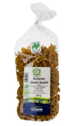 Produktfoto zu Kurkuma-Dinkelnudeln 250g