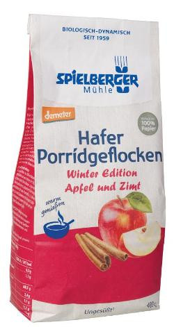 Produktfoto zu Hafer Porridgeflocken Apfel-Zimt