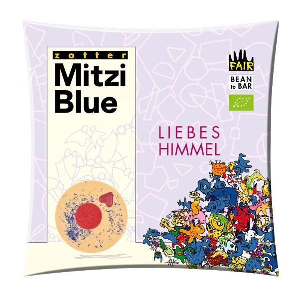 Produktfoto zu Schokolade Mitzi Blue Liebeshimmel