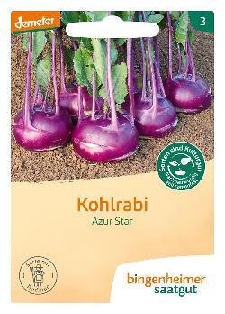 Produktfoto zu Saatgut Kohlrabi blau