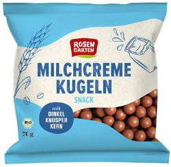 Produktfoto zu Dinkel-Knuspersnack Milchcreme Kugeln