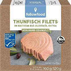 Produktfoto zu Thunfischfilets in Olivenöl 260g