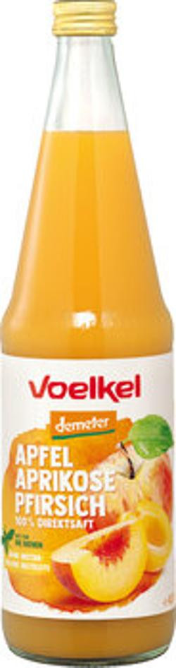 Produktfoto zu Apfel Aprikose Pfirsichsaft 0,7l