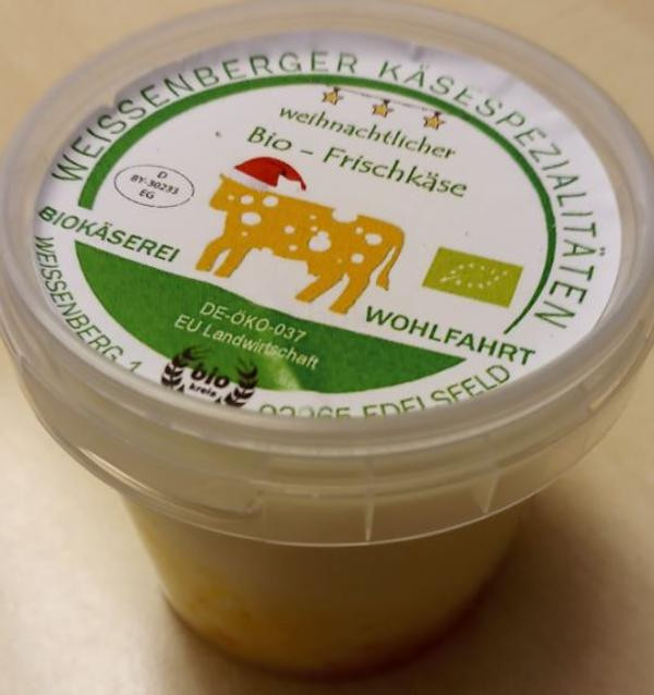 Produktfoto zu Weihnachtsfrischkäse 150g