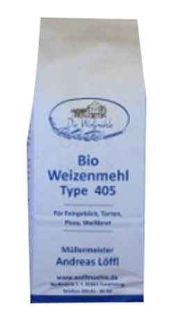 Produktfoto zu Weizenmehl 1kg Type 405