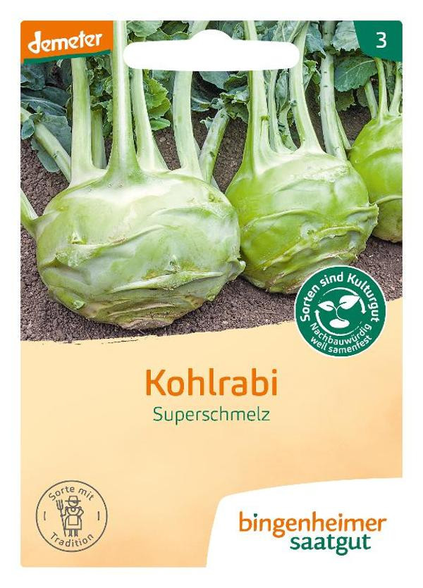 Produktfoto zu Saatgut Kohlrabi Superschmelz