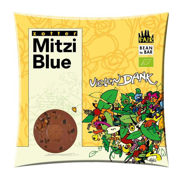 Produktfoto zu Schokolade Mitzi Blue Vielen Dank