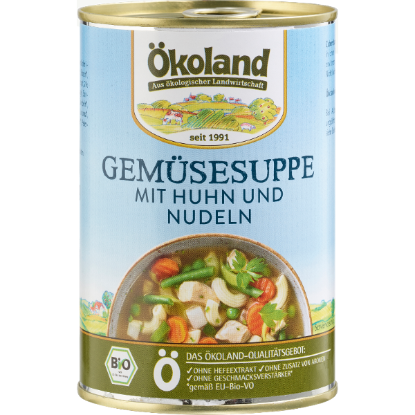 Produktfoto zu Gemüsesuppe mit Geflügel